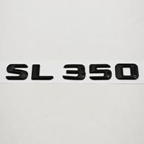 3D ABS Automobilio raidės Ženklelis Lipdukas Galinės bagažinės logotipas SL350 SL400 SL500 Emblema Mercedes Benz SL350 SL400 SL500 R230 R231 R129 OJ2 black