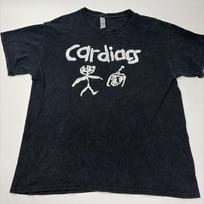 Cardiacs Grupės Logotipas Abėcėlė Verslo Rūpesčiai Dvipusis Didelis Juodas Marškinėlis M black