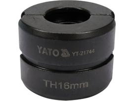 Sriegimo galvutė Yato YT-21744, 16 mm