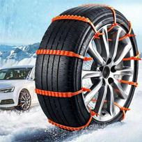 10 vnt./rinkinys automobilio sniego neslystančių grandinių, universalios sedanui, hečbekui, visureigiui, furgonui, pikapui, sniego sukibimo diržai one-size oranžinė