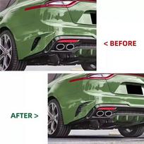 A03Z-1 Pora Dekoratyvinis Dangtelis Spoileris Automobilio Galinio Buferio Šoninei Ventiliacijos Grotelėi KIA Stinger 2017- Automobilių Dalys Anglies Pluošto Rašto Spalva Carbon Pattern Color black