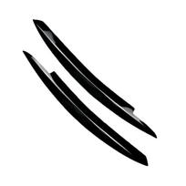 2Pcs Black Headlight Eyebrow Eyelid Cover ABS Decorative Trim Fit for VW Golf 6 MK6 GTI GTR 2008-2013 Car Accessories juoda