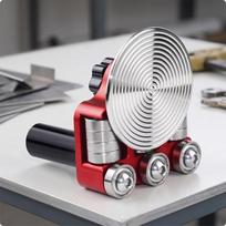 Disc Metal Bending Tool High-Strength Sheet Roller Bender Efficient gray