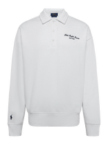 Polo Ralph Lauren - Relaxed Fit Logo Collared Sweatshirt - Megztinis - Balta