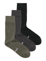 Jack & Jones - Jaclouis Bamboo Sock 3 Pack - Įprastos kojinės - Chaki spalva