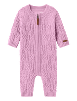 Name It - Nbfwrilla Wool Ls Knit Suit Fin - Kombinezonas - Rožinė