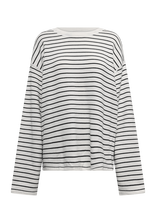 Weekday - Knitted Cotton Jumper - Apvalios apykaklės megztinis - Balta
