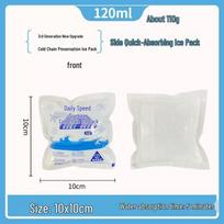 Self-Absorbing Ice Pack for Fresh Food Transport - Ideal for Refrigerating Fruit, Beef, and Mutton white