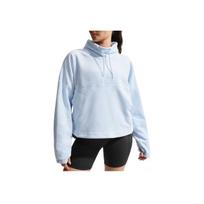 Nike One Therma Fit Soft Comfortable Warm Solid Color Fleece Top Women tops HV3703-441 S gray