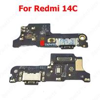 Charge Board For Xiaomi Redmi 14C 13 13C 12 12C 10 2022 Prime 10A 10C 10X 4G 5G Charging Port Usb Connector PCB Dock Plate Parts Redmi 14C black