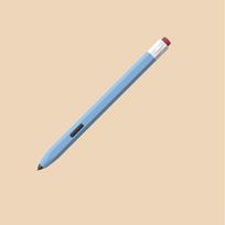 For Samsung Galaxy Tab S7/S8/S9 Plus Ultra S Pen Sleeve Tablet Touch Pencil Case Silicone Stylus Protective Cover Shockproof šviesiai mėlyna spalva