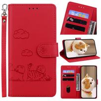 Stand Flip Wallet Case For Sony Xperia 1 10 5 III IV VI 2025 V 2025 Plus L3 L4 XZ3 Leather Protect Cover Sony Xperia 1 raudona