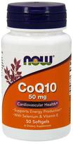 Maisto papildas NOW FOODS CoQ10 su selenu ir vitaminu E, 50 mg, 50 kapsulių