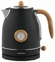 Elektrinis virdulys Klausberg KB-7907, 1,7 l, su termometru, juodas, 2200 W