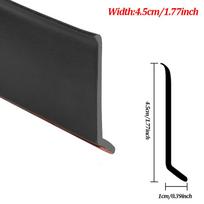 TPE Window Water Blocking Bar Sliding Window Rain Weatherstrip Home Balcony Insulation Windproof Sealing Strip Flashing Board gray