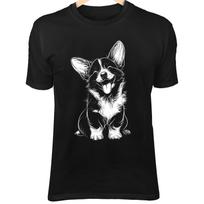 Corgi Dog Line Art - Cute Minimalist Cartoon with Short Legs & Big Ears 3XL gray