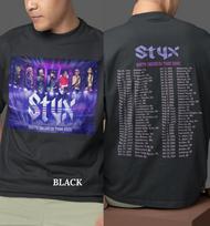 STYX 2026 Tour Dates Double Sided TShirt Unisex T-Shirt XXL blue