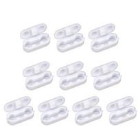 10 vnt. Plastikinis ritininio žaliuzės jungiklis, užuolaidų grandinėlės jungikliai, jungikliai, atsarginės užuolaidų dalys, remonto priedai white