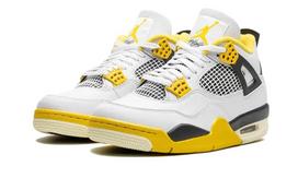 Air Jordan 4 Vivid Sulfur 44 EU geltona