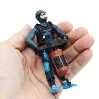 Nardytojo dirbtiniai papuošalai Realistiška simuliacija Tyrimų plaukiko modelis Akvariumo dekoracija diver swim pose blue black