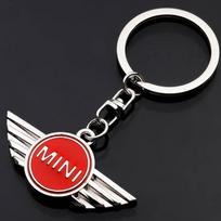 Metalinis automobilio emblemos raktų pakabukas Mini Cooper JCW R50 R52 R53 R55 R56 F54 F55 F56 F60 CLUBMAN COUNTRYMAN Automobilio priedai svkjb33 black