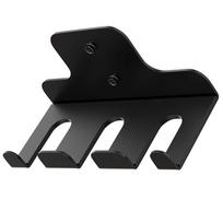 Vertical Wall Mounted Olympic Barbell Holder Barbell Storage Rack Hanging Barbell Rack for Home Gym black