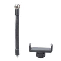 Phone Clip Hose Smartphone Bracket for Tripod Monopod Mount Holder Clamp Stand Flexible Long Arm Clip Holder 15cm gray