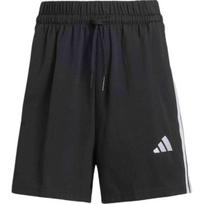 adidas Womens Essentials 3-Stripes Cotton Shorts Black/White Women Streetwear JD0908 S black