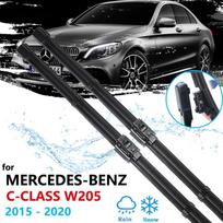 Automobilio valytuvų šluostės Mercedes Benz C-Class W205 Priekinio stiklo valytuvai Automobilio priedai C-Klasse C180 C200 C220 C250 C300 LHD gray
