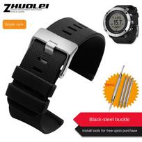 24m Aukštos kokybės Guminis Silikoninis Dirželis Suunto 7 D5 9 Traverse Apyrankei Spartan Sport Wrist HR Baro Metalinis Laikrodžio Dirželis Apyrankė 24mm orange