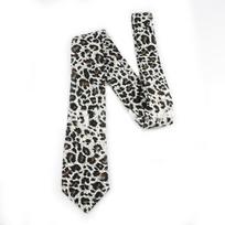 Madingas leopardo rašto kaklaraištis vyrams ir moterims Unisex Dekoratyvus kaklaraištis biuro ir vakarėlių susibūrimų aksesuaras black