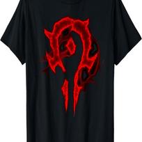 Warcraft Logo Alliance Saturated Majestic Fantasy Gamer T-Shirt(1) S juoda