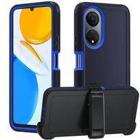 Heavy Duty Hybrid Armor Case For Honor X9 X8 X7 X6 A B C D 400 Magic 8 7 6 Lite Pro with Clip Defender 3-Layer Protection Cover HONOR Magic8 Lite blue