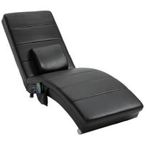 Electric Recliner TV Chair Massage Chair with Reclining Function, 8 Massage Points, Relax Chair with Zero-G Design for Living Room, Faux Leather 58 x 163 x 87 cm juoda