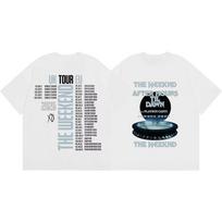 2026 The Weeknd After Hours Til Dawn Tour Merch T Shirts Fashion Hip Hop Short Sleeve Tshirts Unisex Unisex Casual Cotton Tshirt M gray