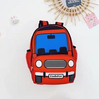 Policijos automobilio rašto darželio mokyklinė kuprinė berniukams mergaitėms Korėjietiško stiliaus vaikų kuprinė black