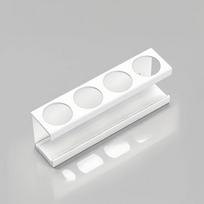 1Pc Toothbrush Holder Stand Electric Toothbrush Organizer Bathroom Diatomite Base 4-Slot Storage Box Multi-Functional Brush Rack white