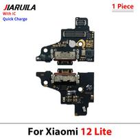 NEW For Xiaomi Mi 12 Lite 12S 12T 12X 13 Ultra 13T 14 Pro 14T 15 USB Charge Port Jack Dock Connector Charging Board Flex Cable For Mi12Lite With IC black