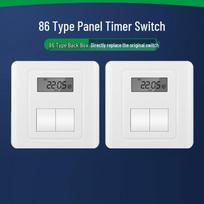 Wall-Mounted Panel Timer Switch gray