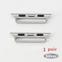 Adapter For Apple Watch band 5 4 3 2 iwatch band 42mm 38mm Strap stainless steel belt Watchband Accessories Connector 38mm 40mm 41mm sidabras