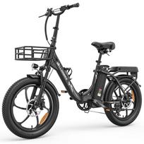 Allgobike AC20 Elektrinis dviratis 250W variklis 20  padanga Miesto kelionėms Elektrinis dviratis 48V 20Ah LED ekranas Maksimalus nuotolis 60Km 7 pavaros Maksimali apkrova 120Kg juoda