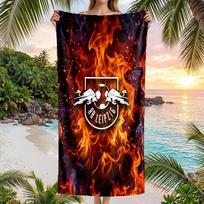 RB Leipzig Football Beach Towel Soft Microfiber Summer Towel Quick Dry Absorbent Towel for Beach Swimming Pool Travel 70cmx140cm(27x55inch)