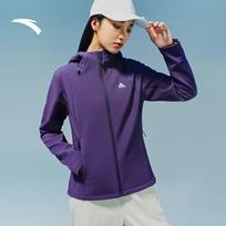 Anta Women's Fleece-Lined Water-Repellent Softshell Jacket 175/XL