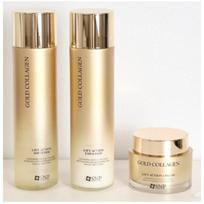 SNP Premium Gold Collagen Lift Action Tonikas 150ml + Losjonas 150ml + Kremas 50ml 3 dalių pagrindinis rinkinys, 1 rinkinys beige