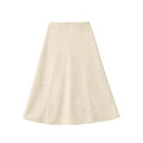 Women's French High-Waist Slimming A-Line Flare Skirt for Autumn/Winter M