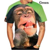 Newest Funny T-Shirts Monkey Gorilla 3D Print Streetwear Men Women Animal Fashion T Shirt Hip Hop Tees Tops Kids Men's Clothing XXS black
