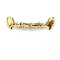Paauksuoti vampyro ilties Grillz – Hip Hop stilius Helovinui beige