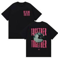 Harry Styles We Belong Together Tshirts Unisex Women High Quality Vintage Oversized Tshirt Summer 100 Cotton Short Sleeve Tees S pink