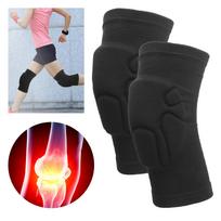 1 Pair Knee Protector Guard Pads Sleeve Breathable Support for Outdoor Sports Basketball gray