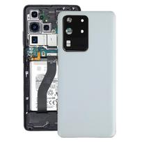 „Samsung Galaxy S20 Ultra“ akumuliatoriaus galinis dangtelis su fotoaparato objektyvo dangteliu balta